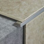 L Shape Tile Trim - 2.4m x 10mm Silver