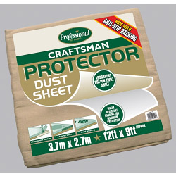 Craftsman Protector Dust Sheet - Size 3.6 x 2.7m (12' x 9')