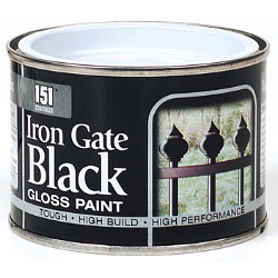 Iron Gate Gloss Paint - Black / 180ml