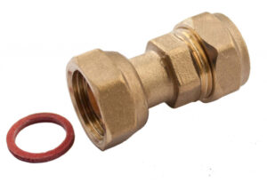 Compression Straight Tap Connector - 15mm x 3/4"