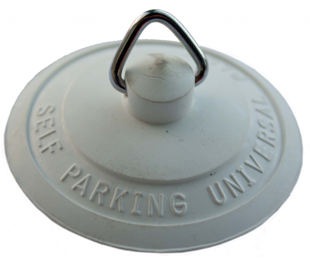 Self Park Plug White Rubber - Bath