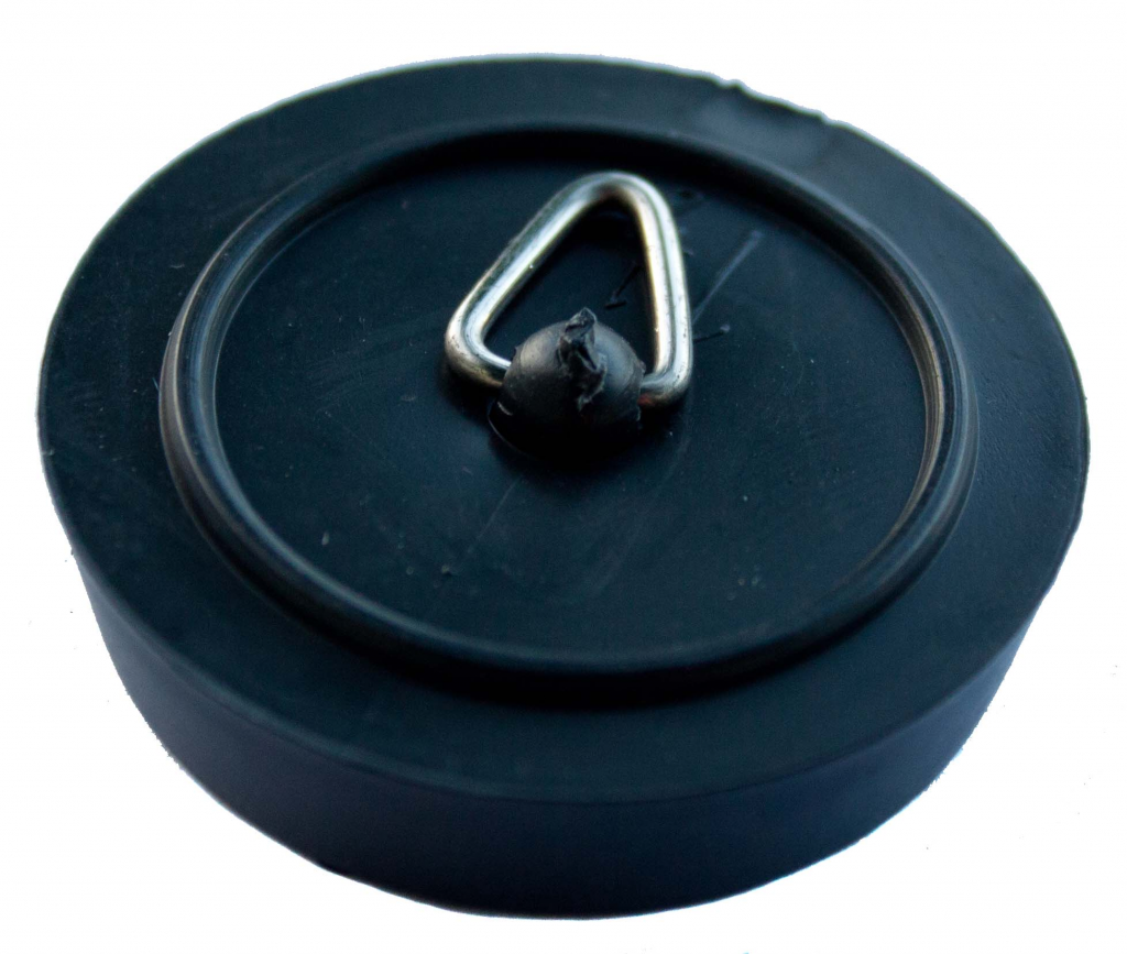 Plug Sink/Bath Polythene - Black - 1 1/2"