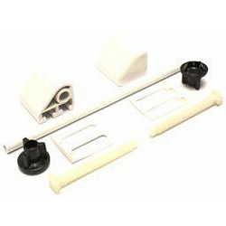 Toilet Seat Fitting Kit & Rod - White