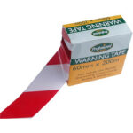 Red/White Warning Tape - 60mm x 200m
