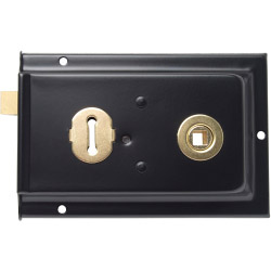 Rim Lock Black - 6" x 4"