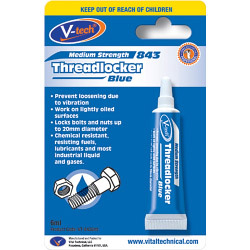 V-Tech Threadlocker Adhesive - 6ml Blue