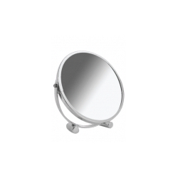 Chrome Bullet Stand Desk Mirror - Diameter 17cm